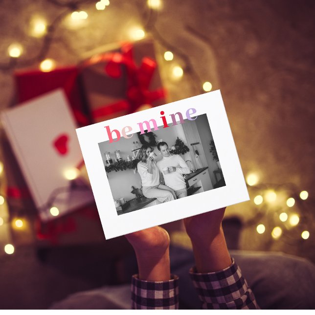 Postal Colorous Be Mine | Foto de pareja | Valentines (Subido por el creador)