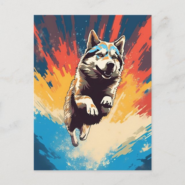 Postal Colorous Husky (Anverso)