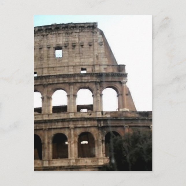 Postal Colosseo Italiano de Viaje Foto (Anverso)