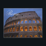 Postal Colosseo Roma Foto italiana de viaje<br><div class="desc">Fotografía de Viaje de Ciudades y Lugares Famosos de Europa - Colosseo Roma Italia</div>