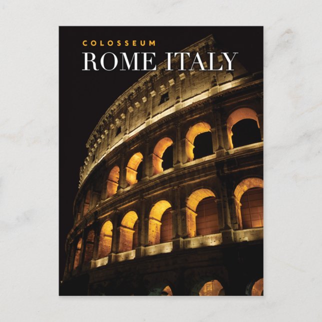 Postal colosseo roma italia (Anverso)