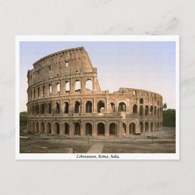 Postal Colosseo Roma, Italia (Anverso)