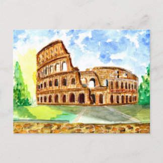 Postal Colosseo Roma Italia