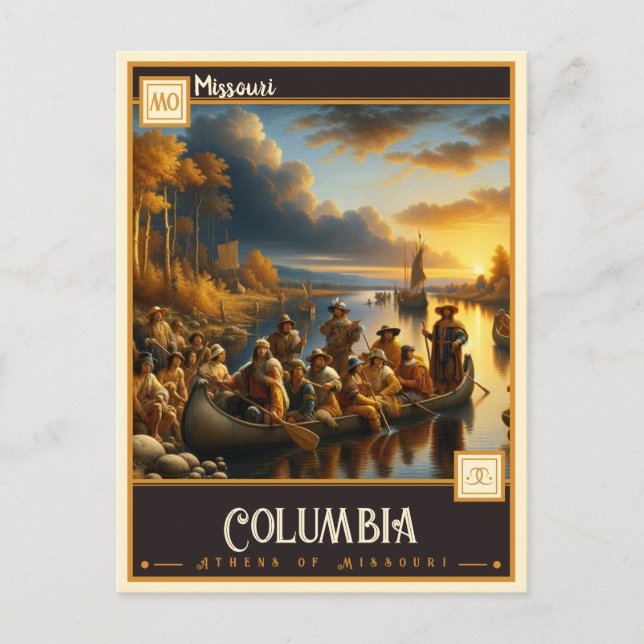 Postal Columbia, Missouri | Vintage (Anverso)