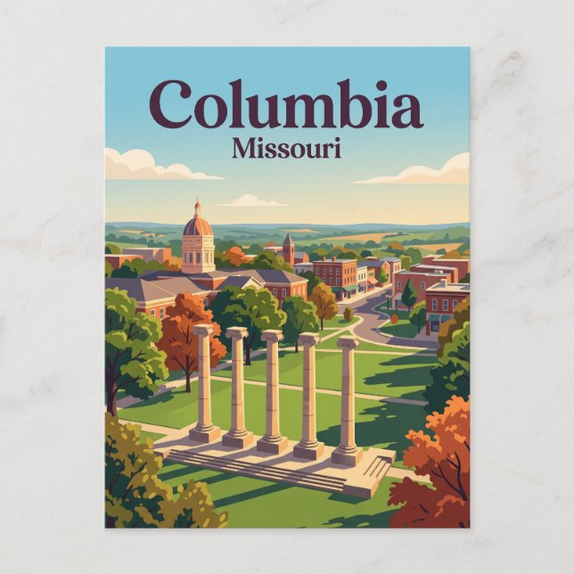 Postal Columbia, Misuri (Anverso)
