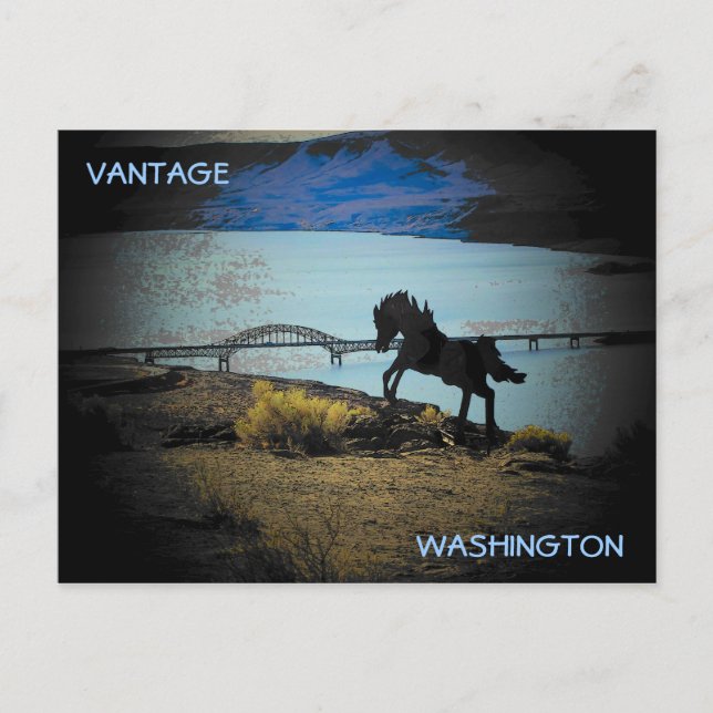 Postal Columbia River Crossing Vantage, Washington (Anverso)
