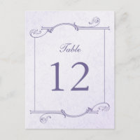 Columbine Bouquet Table Number (postal)