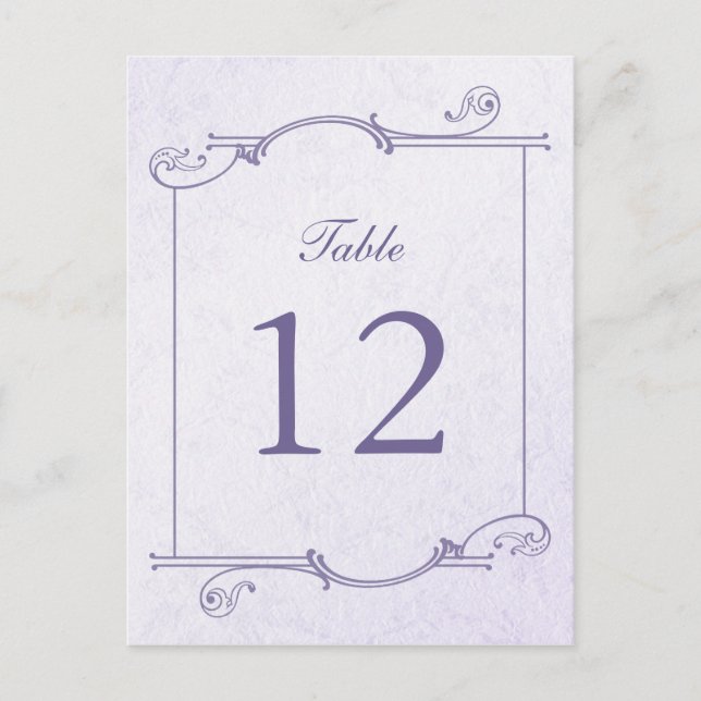 Postal Columbine Bouquet Table Number (postal)