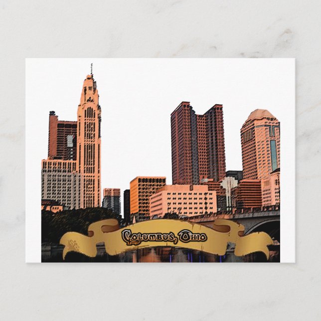 Postal Columbus Ohio Skyline (Anverso)