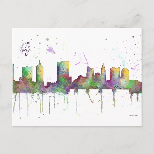 POSTAL COLUMBUS, OHIO SKYLINE (Anverso)