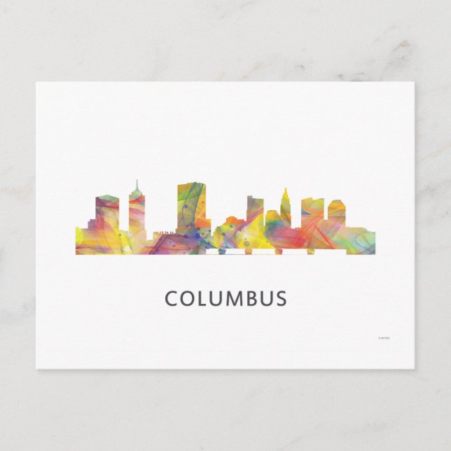 POSTAL COLUMBUS, OHIO SKYLINE WB1 - (Anverso)