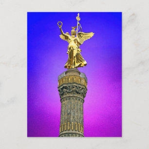 Postal Columna de la victoria (siegessaule), Berlín, ciel