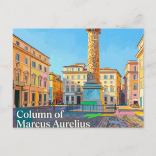Postal Columna de Marco Aurelio Italia