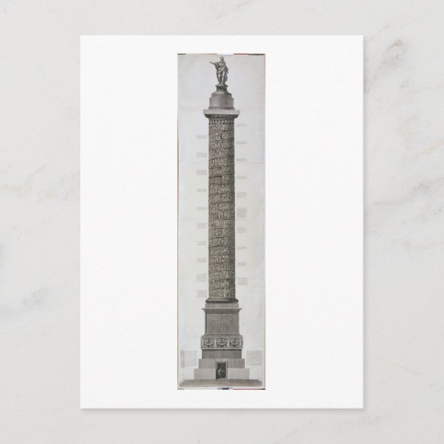 Postal Columna de Trajan (grabado) (Anverso)