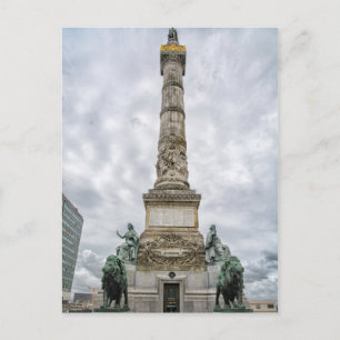 Postal Columna del Congreso, Bruselas, Bélgica