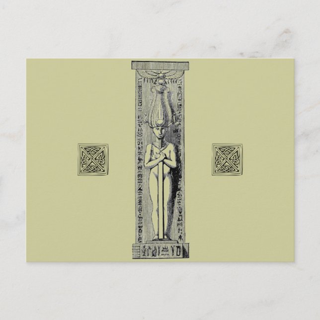 Postal Columna egipcia (Anverso)