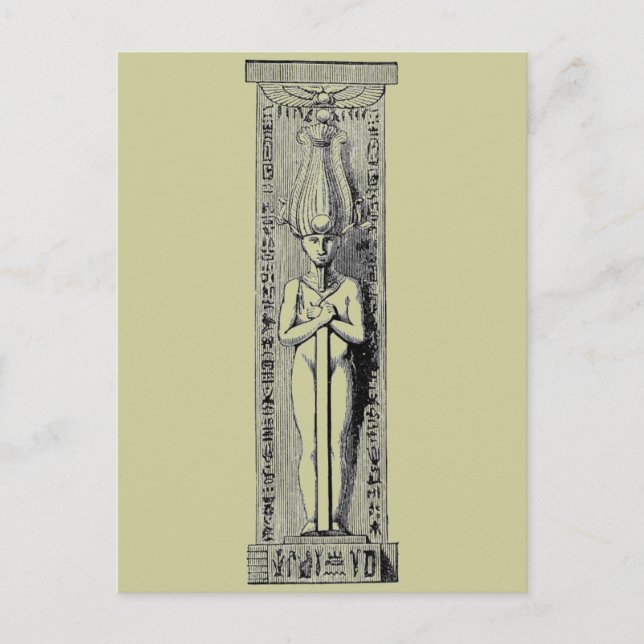 Postal Columna egipcia (Anverso)