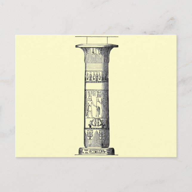Postal Columna egipcia (Anverso)