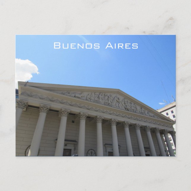 Postal columnas de buenos aires (Anverso)