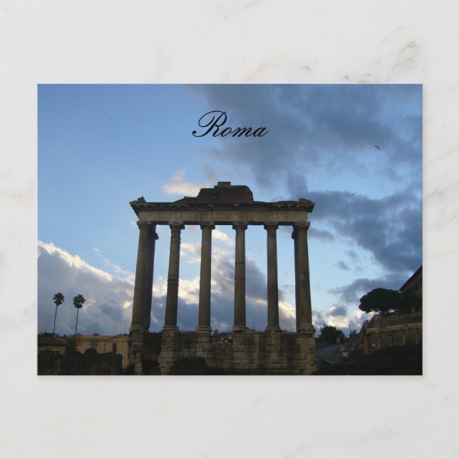 Postal columnas de foro (Anverso)