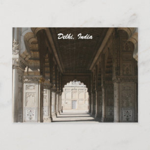 Postal columnas de mármol de fuerte delhi