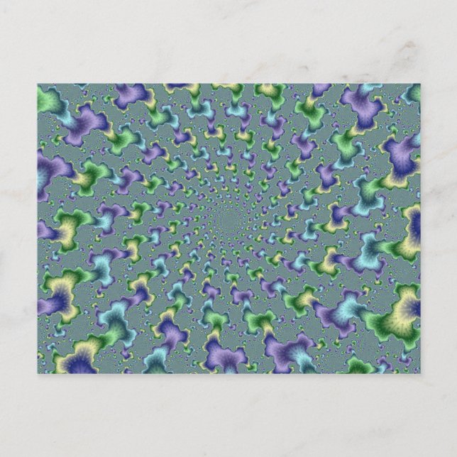 Postal Columnas del pedal - Fractal (Anverso)