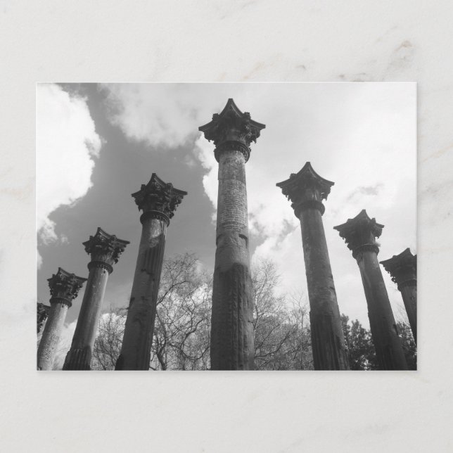 Postal Columnas majestuosas de ruinas de Windsor - Port G (Anverso)