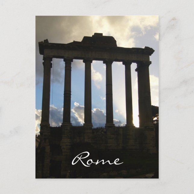 Postal columnas rojas (Anverso)