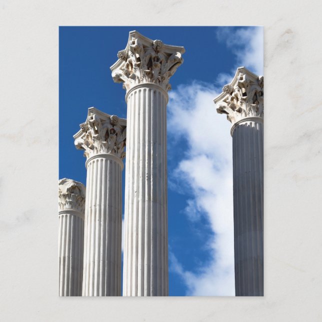 Postal Columnas romanas (Anverso)