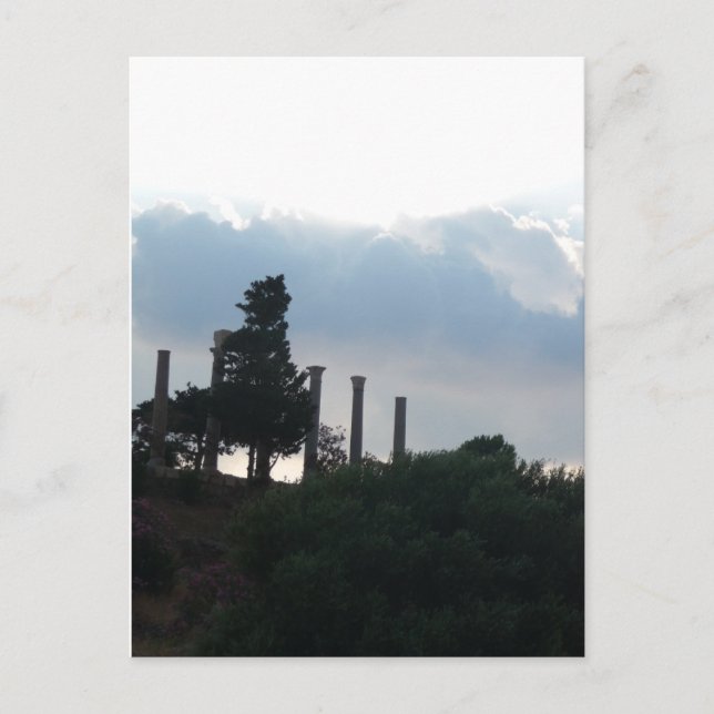 Postal Columnas romanas en Byblos (Anverso)