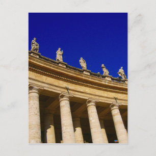 Postal columnas vaticanas azul