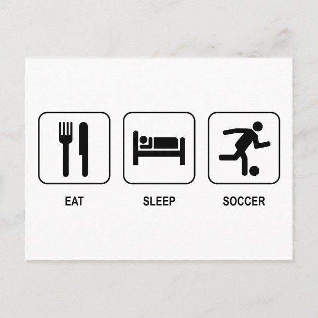 Postal Coma el fútbol del sueño (Anverso)