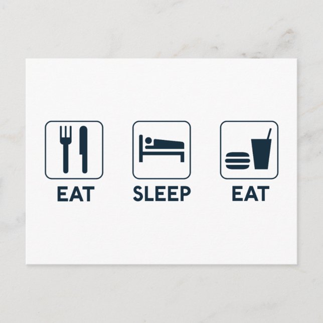 Postal Coma el sueño (Anverso)