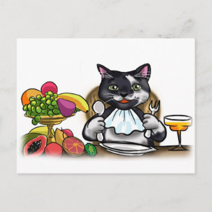 Postal Coma las comidas sanas