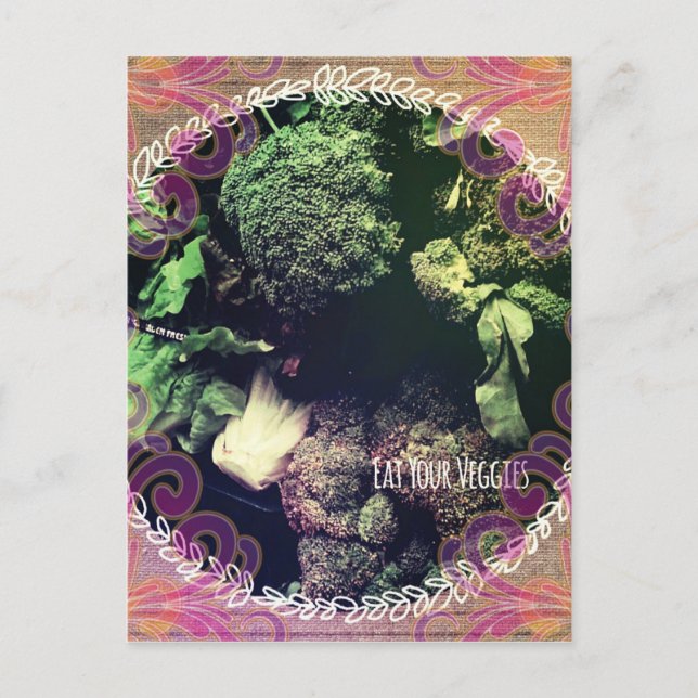 Postal Coma tus verduras (Anverso)