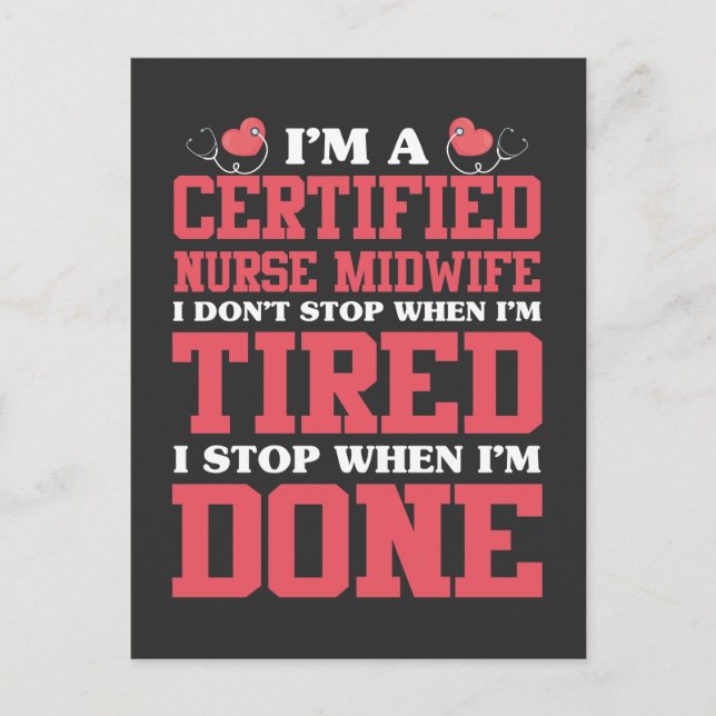 Postal Comadrona certificada Cute Doula Nacimiento (Anverso)