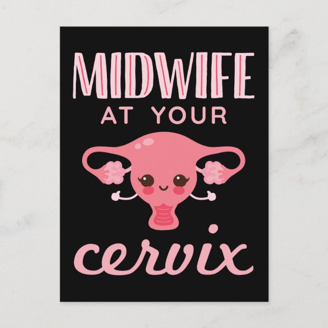Postal Comadrona En Su Comadrona Cervix (Anverso)