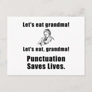 Postal Comamos la abuela