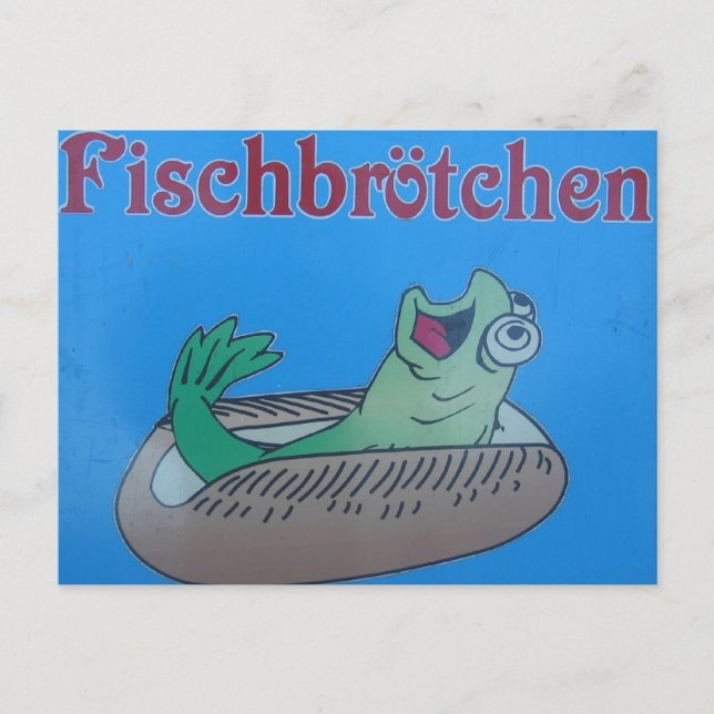 Postal ¡Coman Más Pescados! (Anverso)