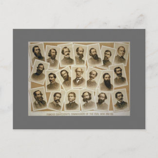 Postal Comandantes Confederados 1861-1865