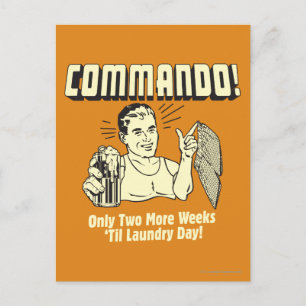 Postal Comando: 2 semanas hasta el día de la lavandería