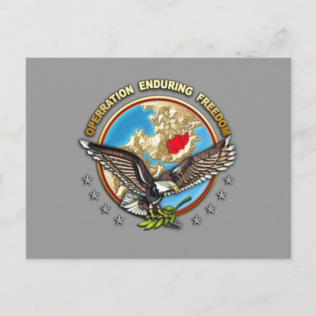 Postal Comando Central de Estados Unidos - OEF-A (Anverso)