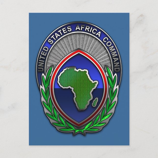 Postal Comando de Estados Unidos para África (Anverso)