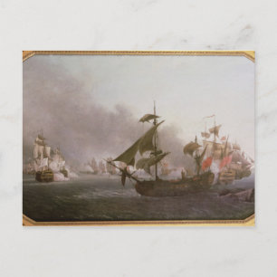 Postal Combate naval en la isla de Granada