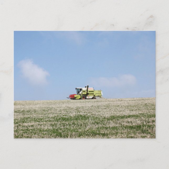 Postal Combinar cosechadora (Anverso)