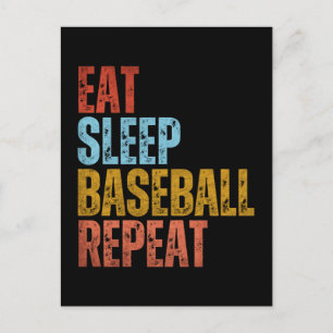 POSTAL COME BASEBALL DORMIR REPETIR