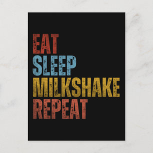 POSTAL COME BATIDO DUERME REPITE