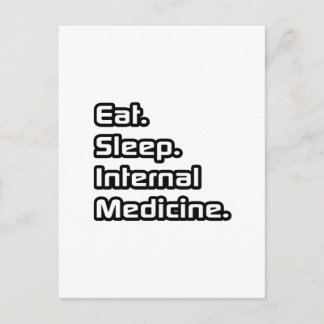Postal Come. Duerme. Medicina Interna.
