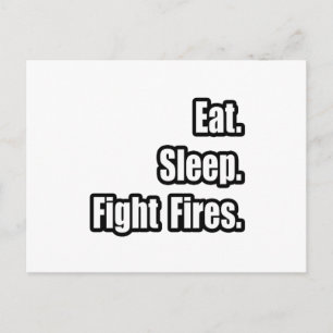 Postal Come. Duerme. Pelea con fuego.