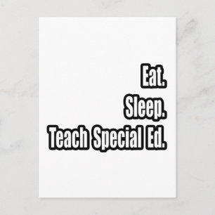 Postal Come. Duerme. Teach Special Ed